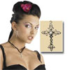 Satin and Silver Gothic Cross