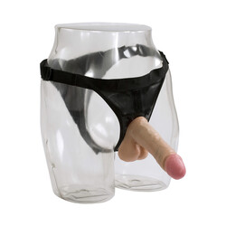 Ultra Harness 2 and Plug with 6 Inch Realistic Cock