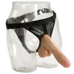 Ultra Harness 2 and Plug with 8 Inch Realistic Cock