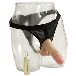 Vibro Ultra Harness 2 and Plug with 6 Inch Vibrating Cock
