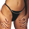 Leather Brief with front Chain