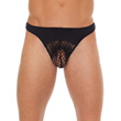 LATEX OPEN-CROTCH PANTIES FRONT & BACK