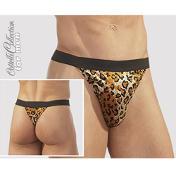 Mens Leopard Print G-String