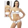 White Sequin Bra Set