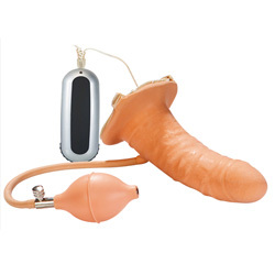 Vibrating Prosthetic Strap-on with Pump