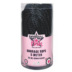 Toy Joy Bondage Rope 5 Meter Black