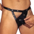 Leather Brief with Open Front