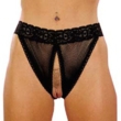 Fishnet and Lace Open Brief