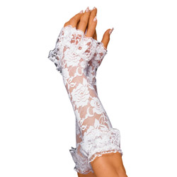 Roxana Lace Gloves White