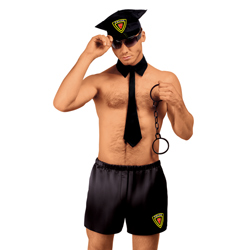 
Roxana Police Costume for Him Black