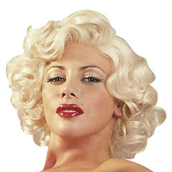 Curly Platinum Blonde Wig