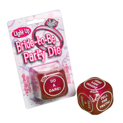 
Flashing Bride to Be Party Dice