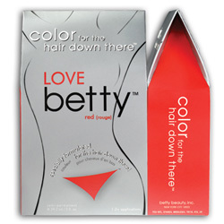 
Red Betty Colour for the hair down there kit