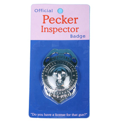 
Official Pecker Inspector Badge
