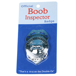 Official Boob Inspector Badge