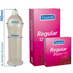 
Pasante Regular Condoms 3 Pack