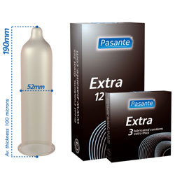 
Pasante Extra Condoms 3 Pack