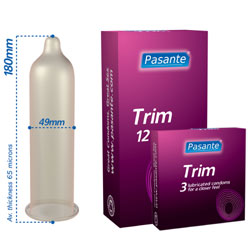 Pasante Trim Condoms 3 Pack