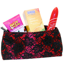 
Devine Carry On Wine Lace Overlay