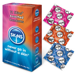 
Skins Condoms Assorted 12 Pack