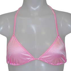 
C-string Triangle Bikini Top Baby Pink