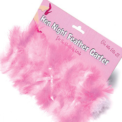
Hen Night Feather Garter