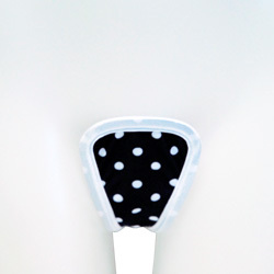 
C-string Invisible Underwear – Black with White Polka Dots
