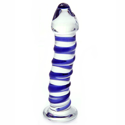 Glass Moon & Star Dichro Image Tipped G-Spot