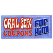 Oral Sex Coupons For Him