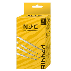NJC Pack of 16 Ribbed Condoms
