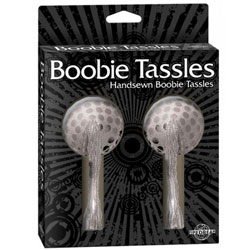 
White/Silver Boobie Tassles
