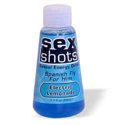 Sex Shots, Spanish Fly for him Electric Lemonade