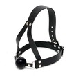 Leather Bal Gag & Head Harness