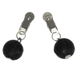 
Nipple Clamps With Black Weights