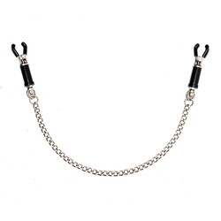 
Silver Nipple Clamps with Chain