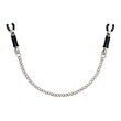 Silver Nipple Clamps with Chain