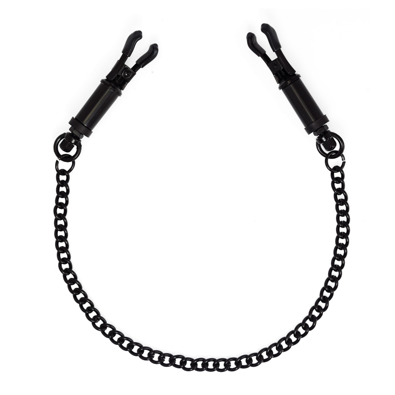 
Black Nipple Clamps with Chain