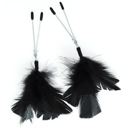 
Black Feather Nipple Clamps