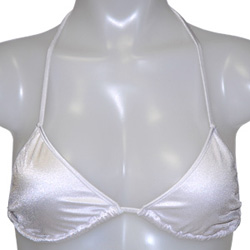 
C-string Triangle Bikini Top White
